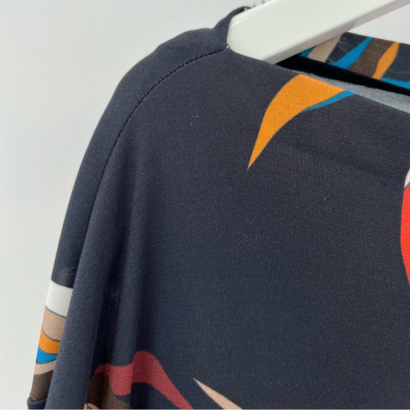 EMILIO PUCCI BLACK MULTI BAMBOO DRESS MODEL 71RL51 SIZE IT 44 / US 10 NWOTS! - Picture 16 of 17